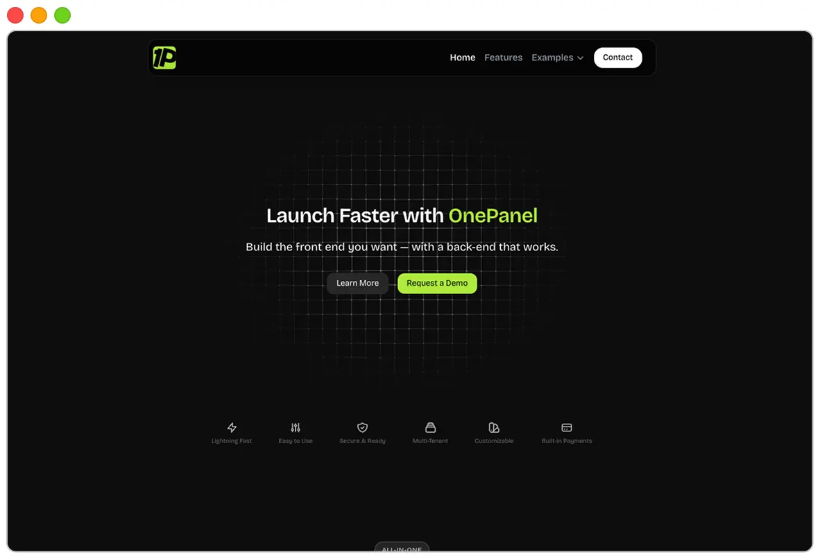 Website screenshot